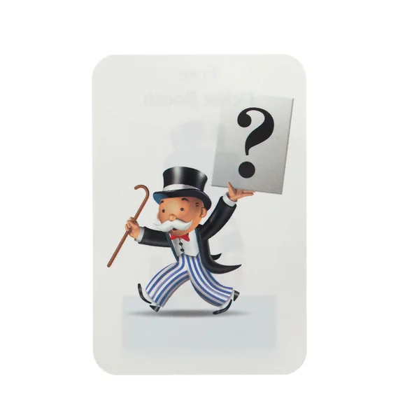 Monopoly Chance Card — Stock Photo, Image