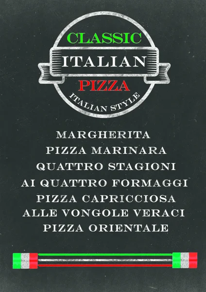 Pizza tablica Menu — Zdjęcie stockowe