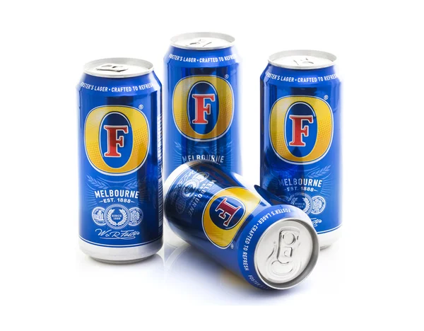 Le Lager Cans di Foster — Foto Stock