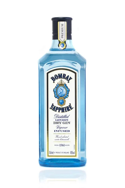 Flasche Bombay Saphir Gin — Stockfoto