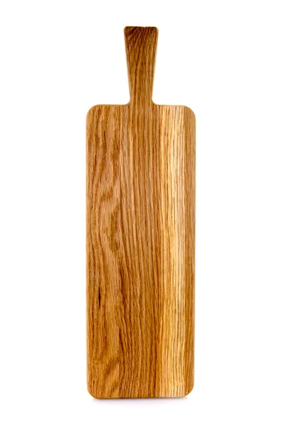 白い背景の上の木製のパドル ボード — ストック写真