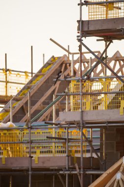 Site yapım aşamasında yeni evler ile oluşturma