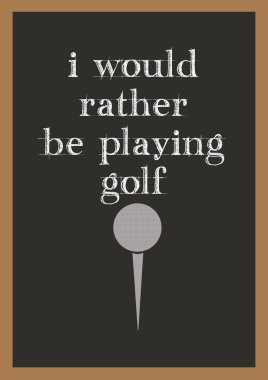 Golf tebeşir tahtası