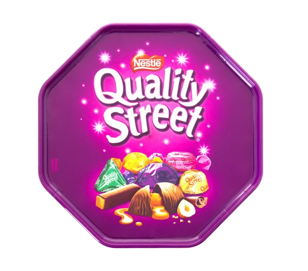 Straat chocolade kwaliteit geïsoleerd op wit — Stockfoto
