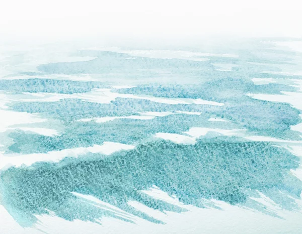 Акварель абстрактная иллюстрация океанских волн — стоковое фото