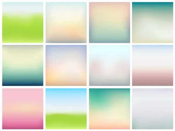 Set of abstract background with soft colors. Blurry backgrounds for Your design templates. vector illustration — Stock Vector