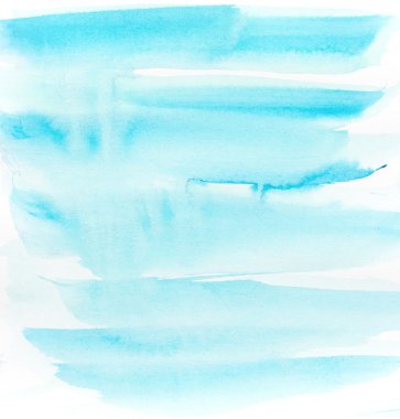 yumuşak yıkama mavi fırça darbeleri suluboya arka plan üzerinde w soyut