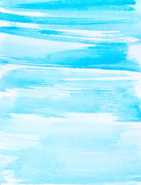 Mavi el fırça darbeleri suluboya soyut backgro ile boyalı