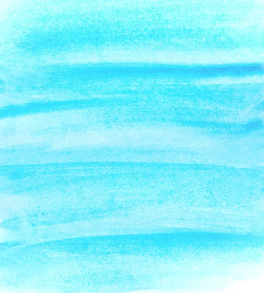 Abstrait bleu clair avec des coups de pinceau aquarelle — Photo