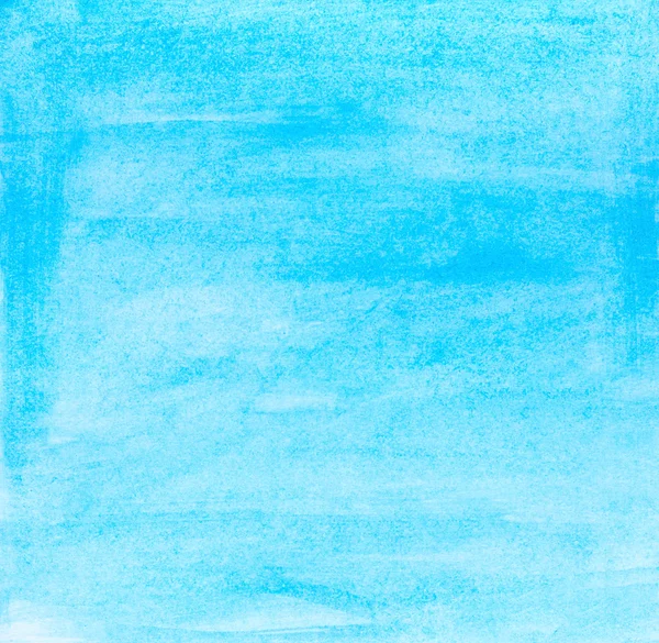 Abstrait brossé fond d'aquarelle bleu — Photo