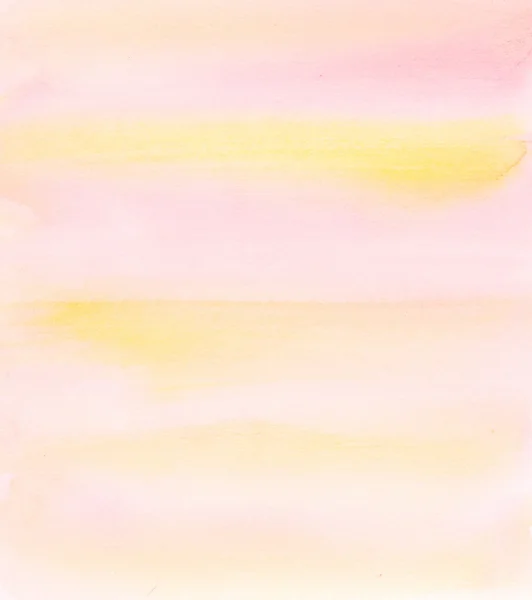 手绘抽象水彩背景与柔和的粉红色和 y — 图库照片