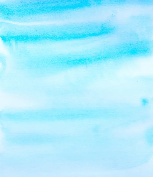 蓝色手绘拉丝水彩抽象背景 — 图库照片