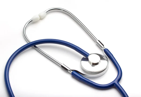 Stethoscope White Background Manual Medical Equipment — Stock Photo, Image