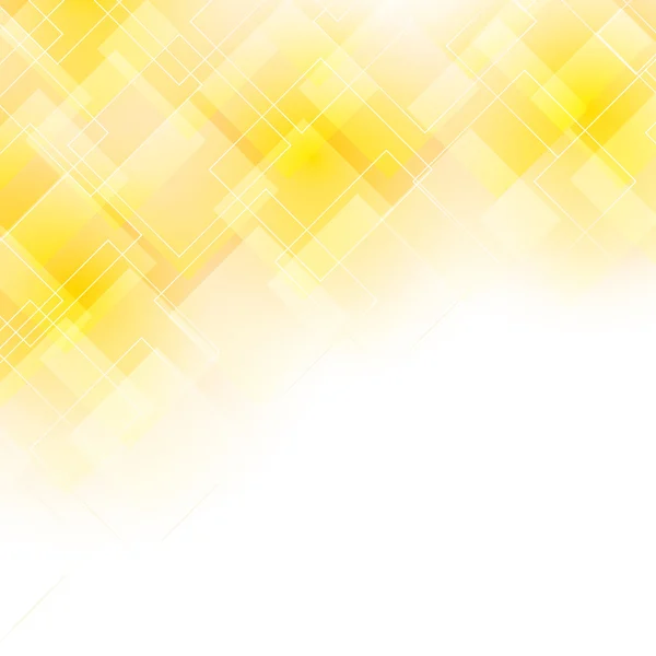 Fondo amarillo claro con formas transparentes — Vector de stock