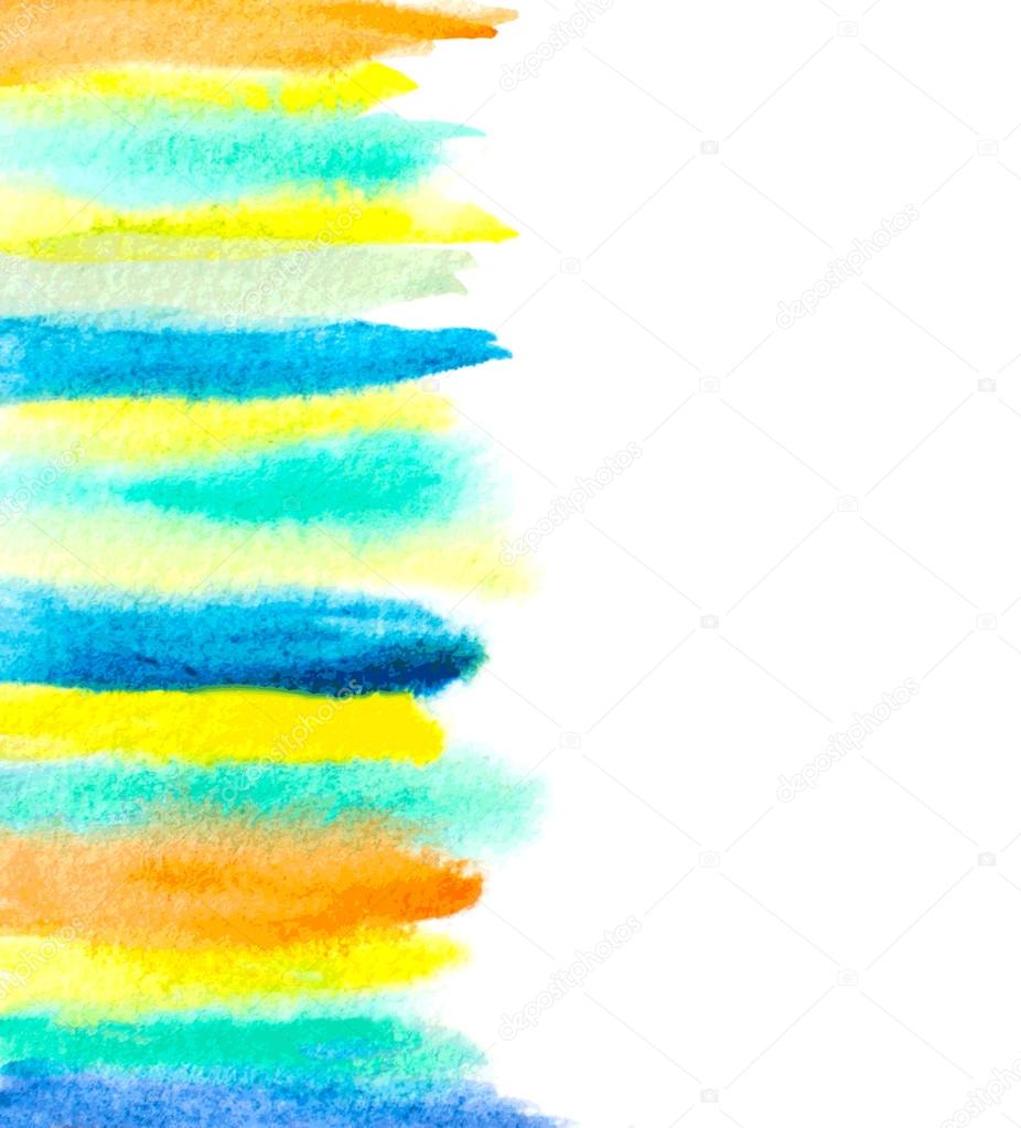 watercolor brush strokes abstract background. vector illustratio