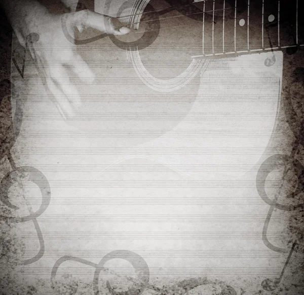 gitar ile müzikal arka plan