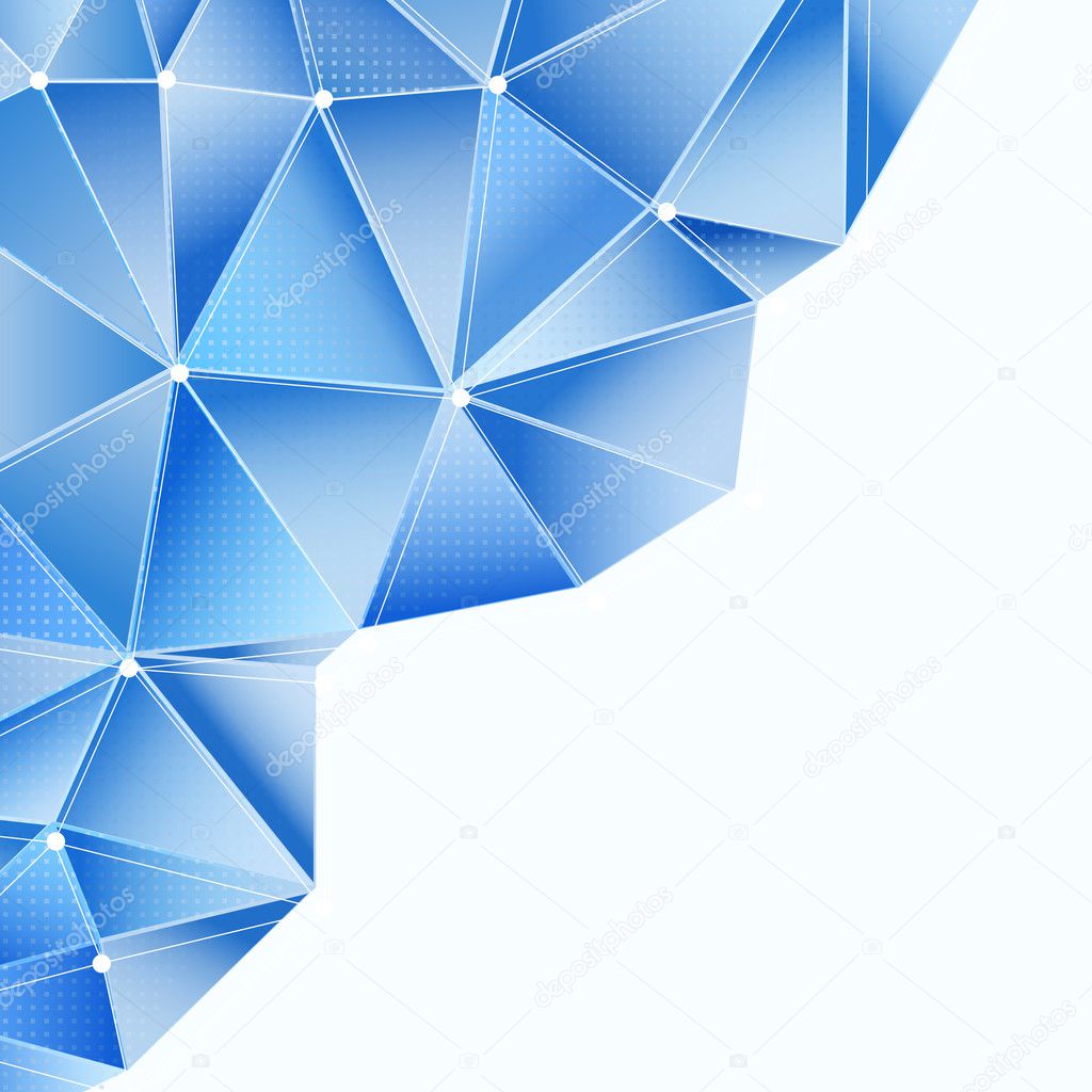 abstract blue background with polygonal design