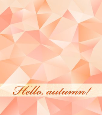 üçgen şekiller ile sonbahar arka plan