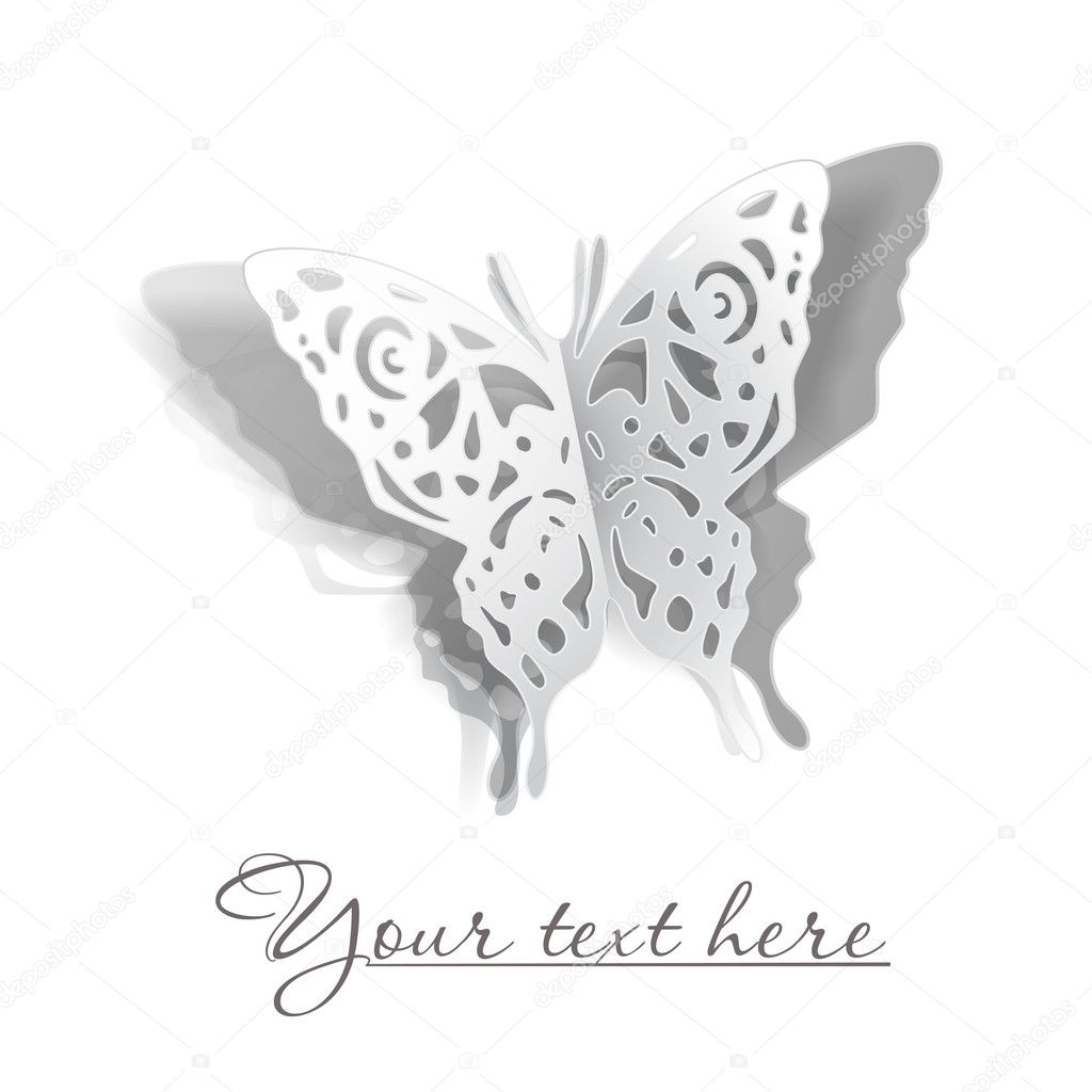 butterflies cutout of paper