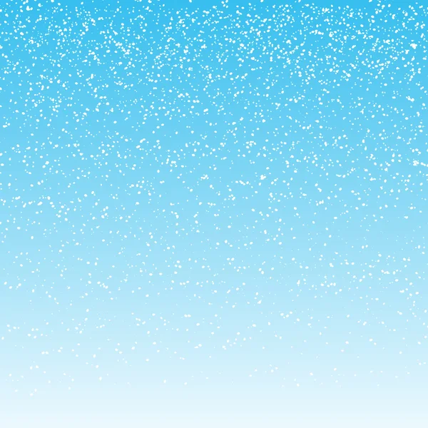 Nieve cayendo sobre fondo azul claro. ilustración vectorial — Vector de stock