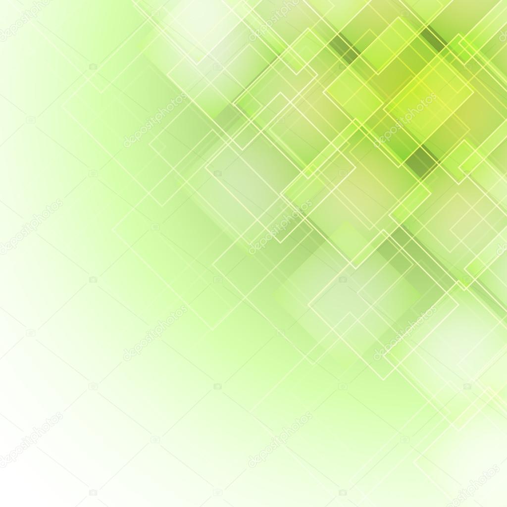 abstract green background with rhombus in the corner