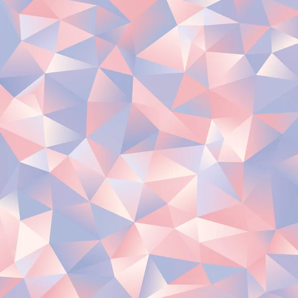 Abstract light blue and pink paper triangles design background — Stock Vector