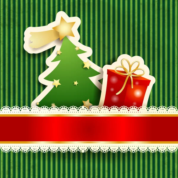 Tarjeta de Navidad — Vector de stock