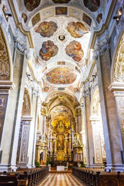 interior of church, augustinian monastery in Klosterneuburg clipart