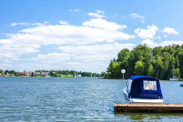 Mikolajki - center of Masurian lakes — Stock Photo, Image