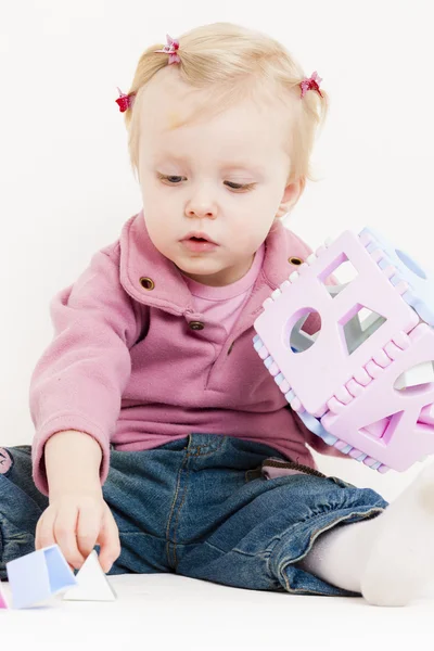 Playing toddler girl — Stock Photo, Image