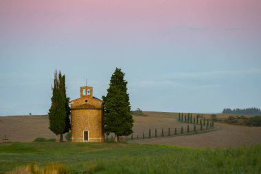 Madonna di Vitaleta Kilisesi, San Quirico d Orcia, Toskana, İtalya
