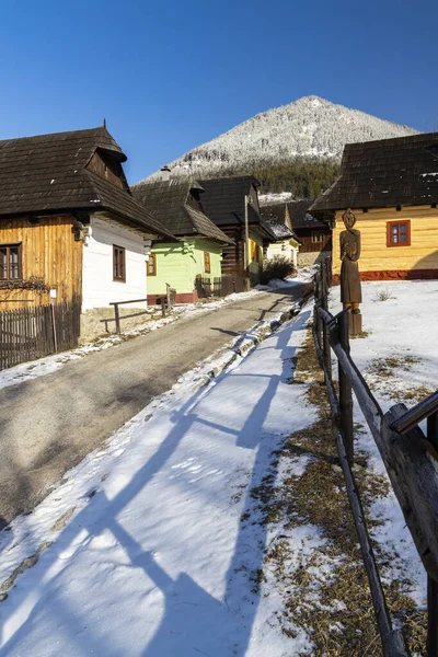 Village Vlkolinec Site Unesco Dans Les Montagnes Velka Fatra Slovaquie — Photo