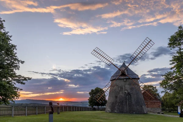 Windmill Kuzelov Sunset South Moravia Czech Republic — Stock Photo, Image