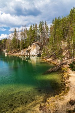 Adrspach Gölü, Teplice Adrspach Kayalıkları, Doğu Bohemya, Çek Cumhuriyeti