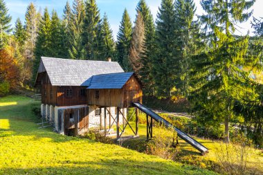 Slovakya 'nın Zilina bölgesindeki Kysuce Köyü Müzesi