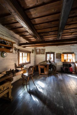 Slovakya 'nın Zilina bölgesindeki Kysuce Köyü Müzesi