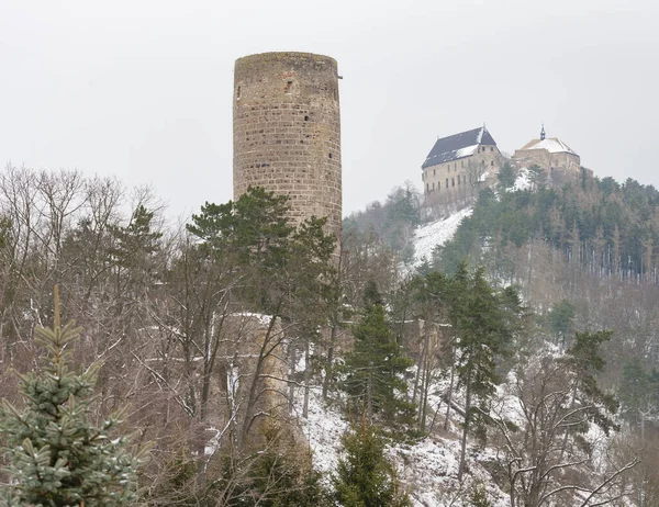 托尼克和Zebrak位于捷克共和国的两座中世纪城堡 — 图库照片