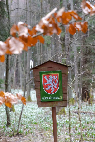 Czech Republic Board Natur Reserve — Stock Photo, Image