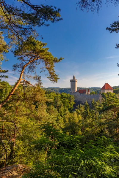 Castello Medievale Kokorin Nella Boemia Settentrionale Repubblica Ceca — Foto Stock