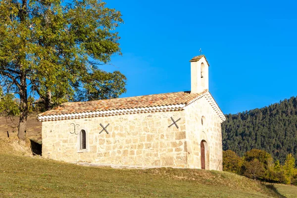 Capilla Paisaje Otoño Provenza Francia —  Fotos de Stock