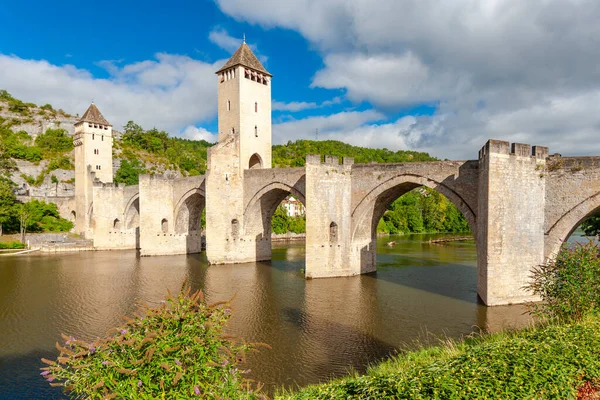 Pont Valentre Lot River Cahors South West France — Stock Photo, Image