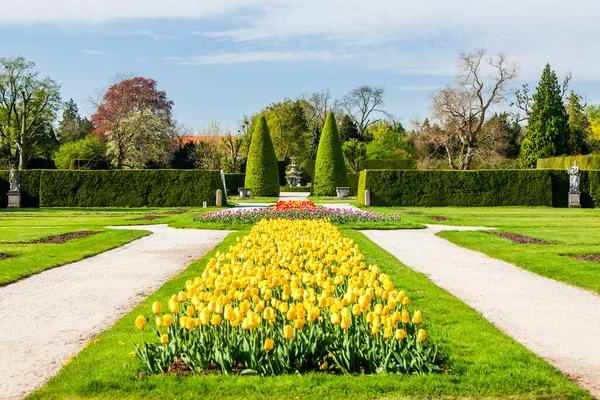 Tuin Van Paleis Lednice Tsjechië — Stockfoto