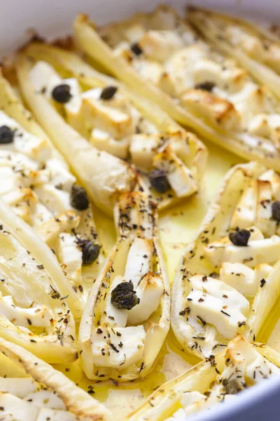 Fırında Beyaz Biber Feta Peyniri — Stok fotoğraf
