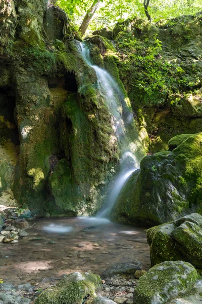 Vodopád Hajský Slovenský Ráj Slovensko — Stock fotografie