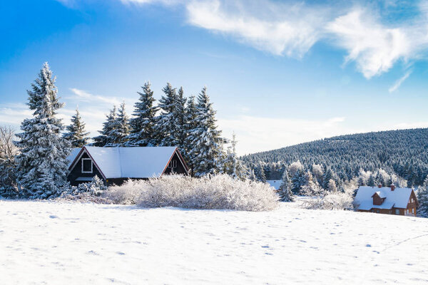 Orlicke Mountains in winter, Czech Republic