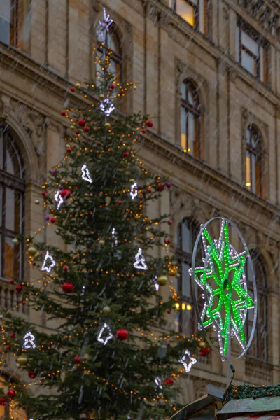 Albero Natale Havelske Namesti Praga Repubblica Ceca — Foto Stock