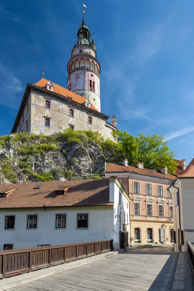 Widok Miasto Zamek Czeski Krumlov Czechy Południowe Czechy — Zdjęcie stockowe