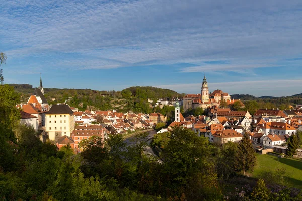 Kilátás Város Vár Cseh Krumlov Dél Csehország Csehország — Stock Fotó