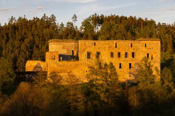 Руины Замка Краковец Центральной Чехии Чехия — стоковое фото