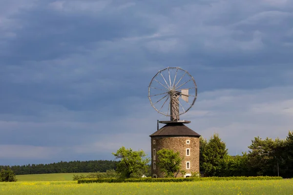 Dutch Type Windmill Unique Halladay Turbine Ruprechtov Southern Moravia Czech — Stock Photo, Image